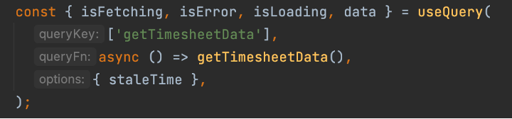 useQuery hook