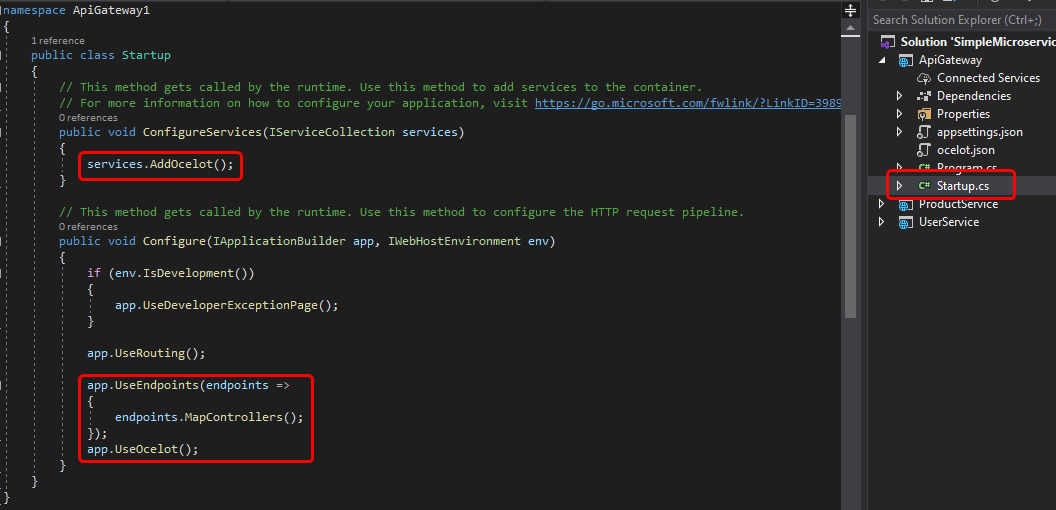 Startup.cs file